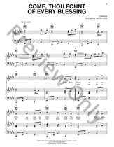 Come Thou Fount of Every Blessing piano sheet music cover